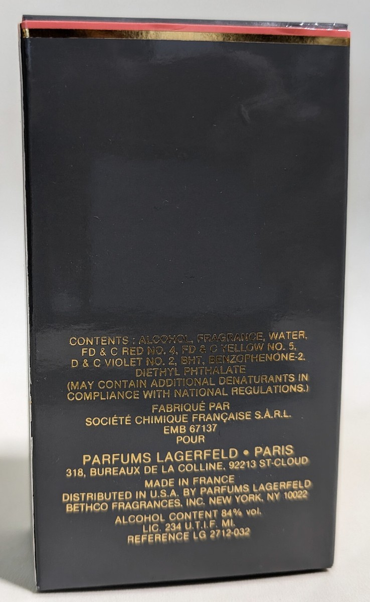 KL by Karl Lagerfeld Eau de Toilette 60ml / 2oz splash vintage