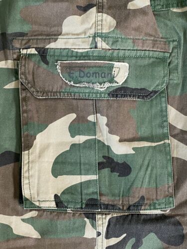 Neu mit Etikett Eddie Domani Herren Grün Camouflage Camouflage Cargo Tasche Gürtelhose GROSSE GRÖSSEN - Bild 9 von 12