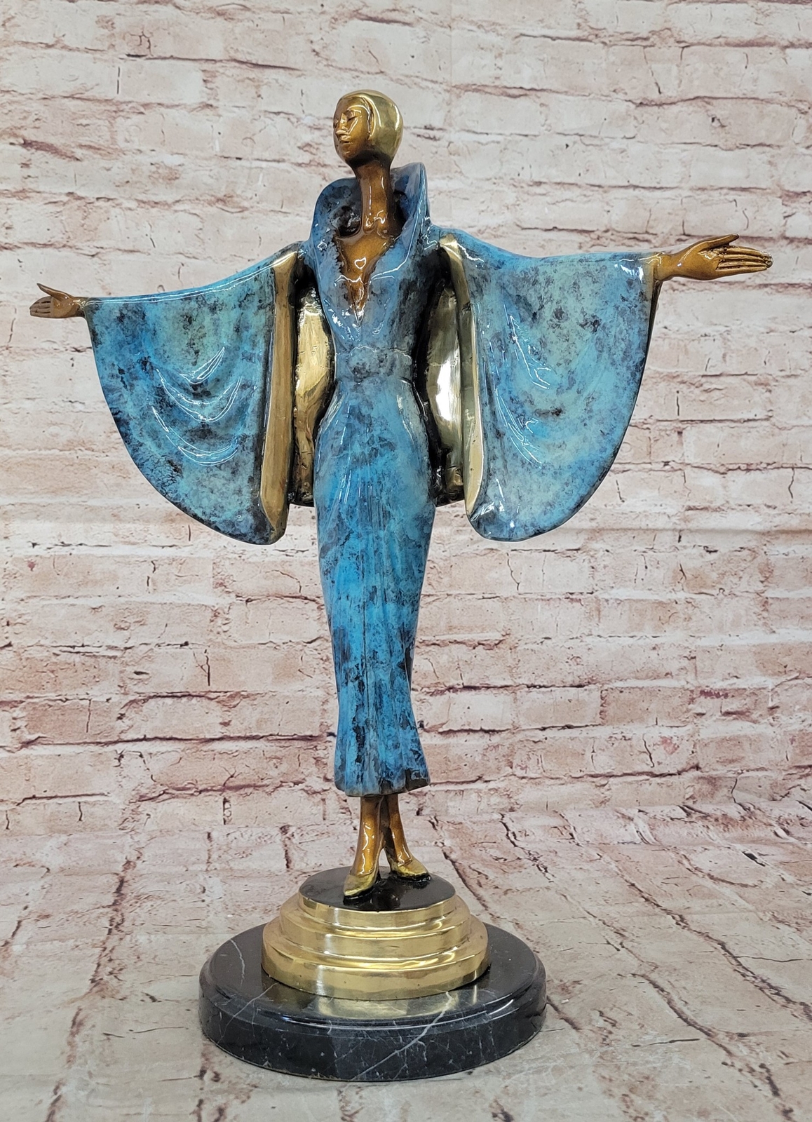 Art Deco By J. Erte Handcrafted Hot Cast Museum Quality Artwork Sculpture Gift
