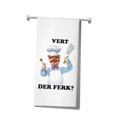  Swedish Chef Kitchen Towel Swedish Chef Fans Gift Vert Der Vert Der Ferk Towel