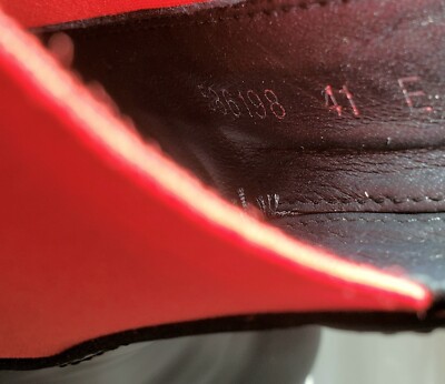 Alexander McQueen Mens Leather Platform Chelsea Boots Black Red Size 41 E / US 8 Alexander Mcqueen Z3627 Mens Black Leather Platform Pull-On  main image 2
