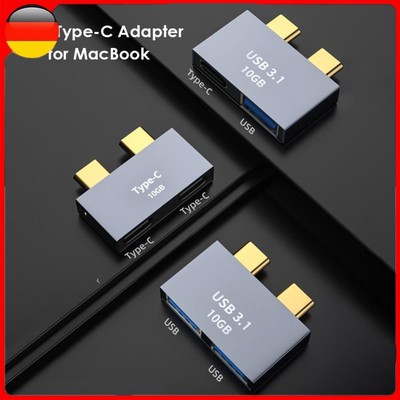 USB-C-HUB-Dockingstation für MacBook Thunderbolt 3 Dual-Typ-C-Adapter (B)