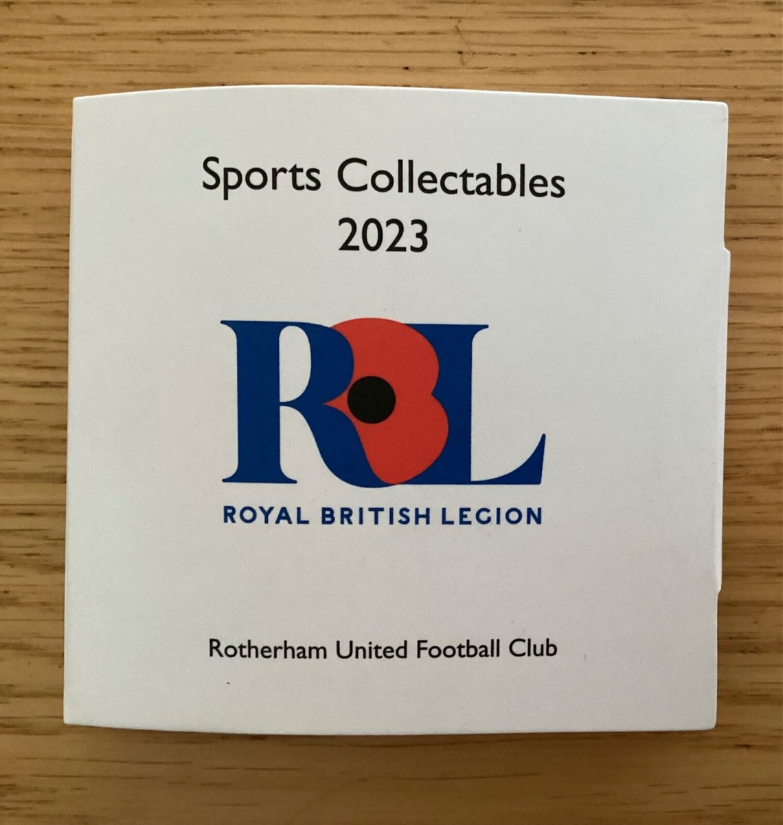 Rare Rotherham United Football Club Remembrance Pin Badge 2023