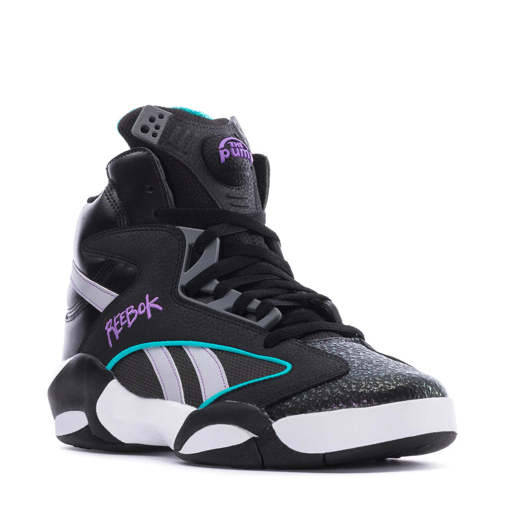 MEN'S REEBOK PUMP SHAQ ATTAQ BASKETBALL SHOES Pure Grey/Black/White