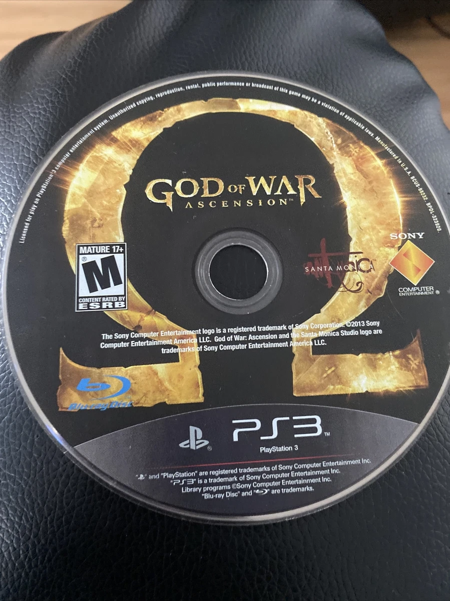 God of War Ascension Playstation 3 Game