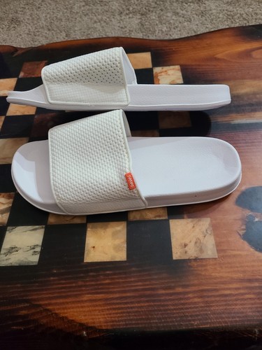 Nuoto Scivoli Bianchi con Logo Arancione, 21307-032, Uomo 12, EU 45, NUOVO - Foto 3 di 10