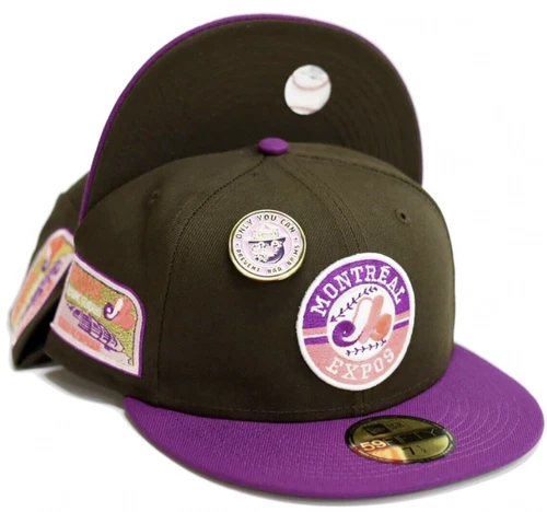 Capsule Hats Montreal Expos No Bad Brims 2.0 Olympic Stadium Fitted Hat - 7 1/4