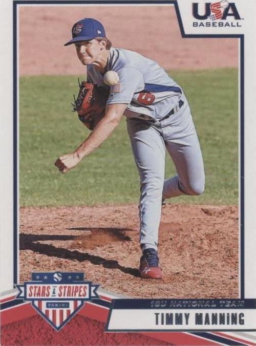 2019 Panini USA Baseball Stars & Stripes - Timmy Manning #42 (RC) for ...