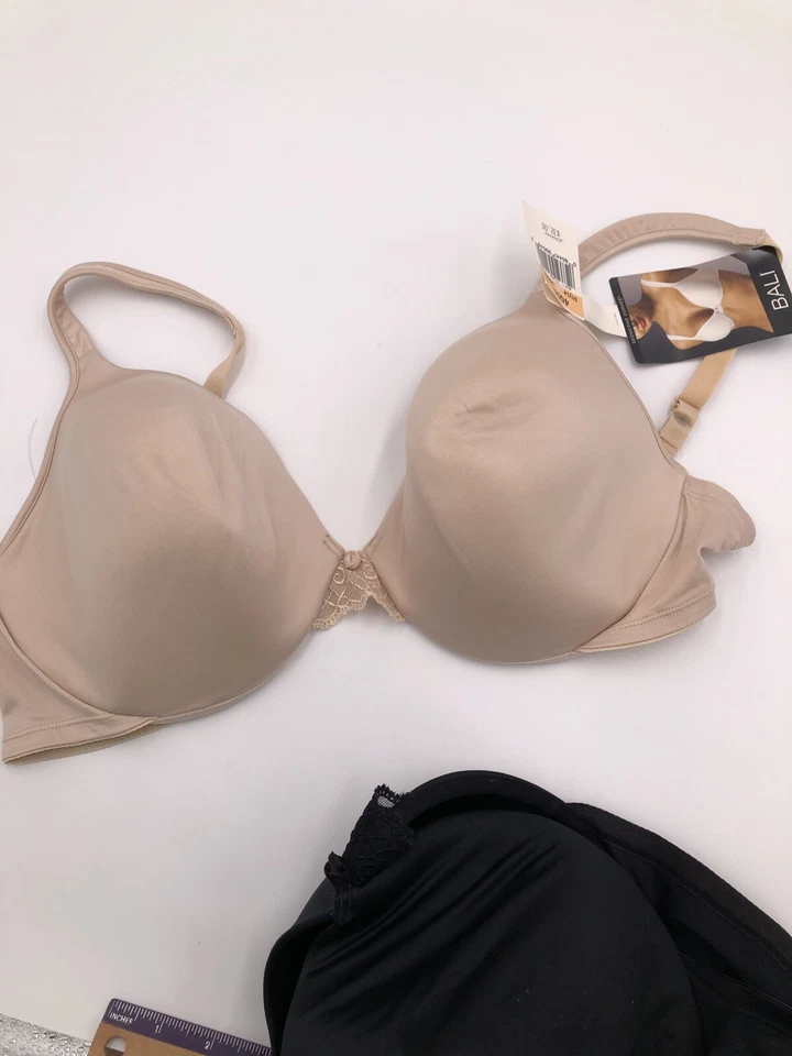 Sujetador con aros satinado curvas seductoras 2-BALI ESTILO 3092 BLANCO 40D 1935 negro tostado Foto 4 de 4