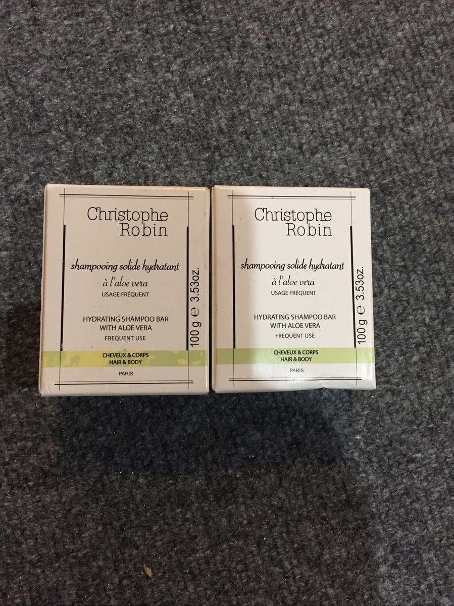 Christophe Robin Hydrating Shampoo Bar With Aloe Vera, 100 g, LOT OF 2 |  eBay