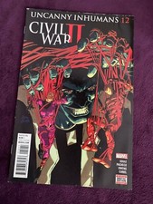 The Uncanny Inhumans #12,  CIVIL WAR II.   Marvel comic Oct 2016,w sheet & board