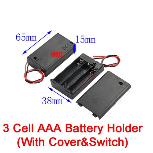 Quality AA/AAA/18650 Battery Holder Connector Open Enclosed with Switch 1~8 Cell - Picture 17 of 29