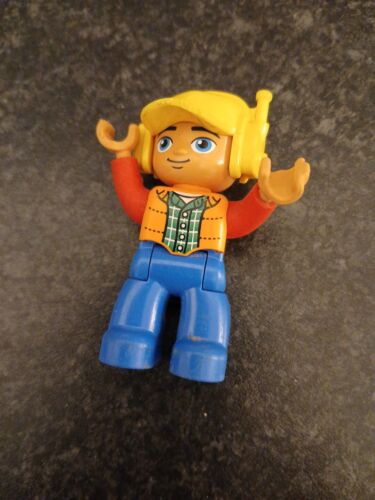 LEGO Duplo weibliche Airline Pilot Figur (10871) 4 männliche Hubschrauberpiloten + 1 andere - Bild 5 von 7
