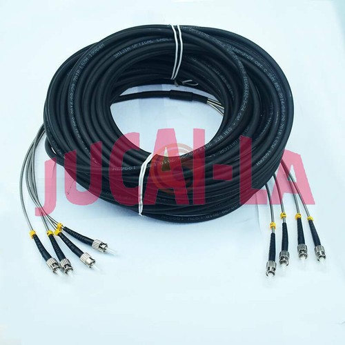 4 Cores Field Outdoor Fiber Cable ST-ST 4 Strand 9/125 SM Fiber Patch Cord 20M - 第 1/5 張圖片