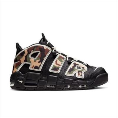 シューズ(男性用) NIKE AIR MORE UPTEMPO Black CAMO 27cm Nike Air More Uptempo Black Camo CJ6122-001 Men's Size | eBay