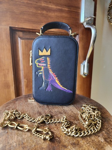 COACH X JEAN MICHEL BASQUIAT ALIE KAMERA TASCHE SCHLANGENHAUT DETAIL