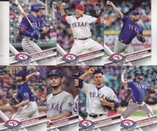 2017 Topps Update Texas Rangers Team Set Yu Darvish Hauschild Drew Robinson RC 7