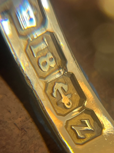 Viktorianischer 5,12g 18kt Gold Shot Keeper Ring gepunzt 1899 - Bild 16 von 16