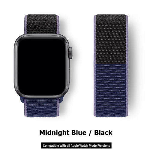 Correa deportiva de nailon 40/44/41/45/42/46/49 mm para Apple Watch 10 9 8 7 6 SE - Imagen 82 de 131
