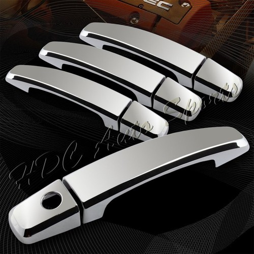 PP 4x Chrome nteror Door Wndow Swtch Frame Trm For 2011-2014 Dodge