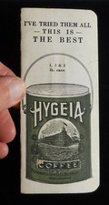 1925 Calendar Hygeia Coffee Merchants Coffee Co. Baltimore MD Needlebook