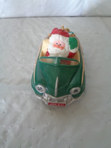 2005 Marchio distintivo - Ornamento Babbo Natale qui comes - Babbo Natale in auto - Foto 2 di 3
