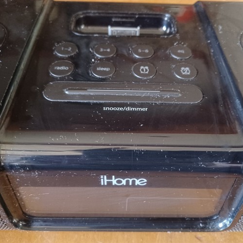 iHome IH9 Docking Stazione di Ricarica iPod IPhone Orologio Radio Sveglia Telecomando Antenna - Foto 3 di 6