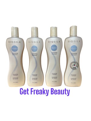 4 PACK. 12 oz. Farouk Biosilk Volumizing Shampoo. 350ml. NEW. FREE SHIPPING