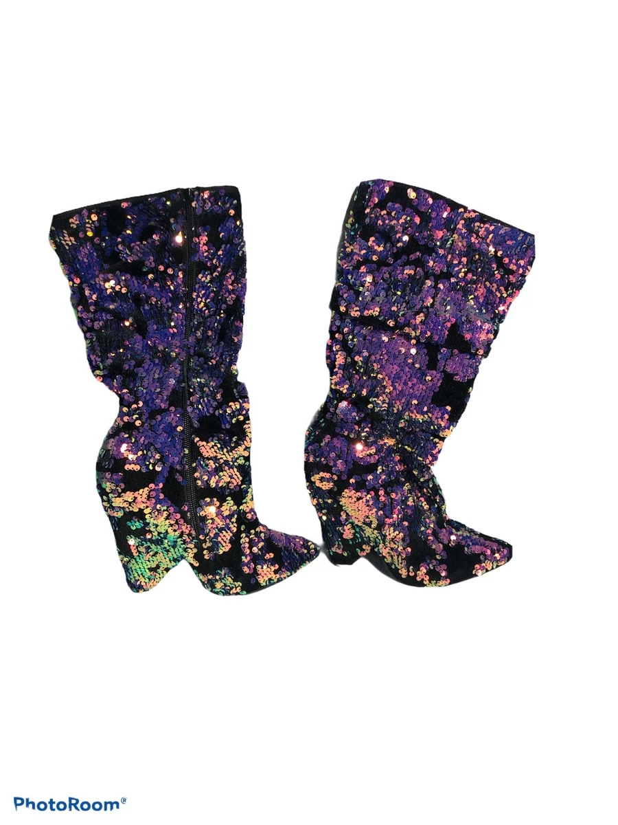 Bamboo sequin best sale boots
