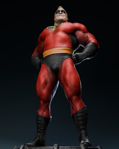 Mr. Incredible Statue 3D Printed Kit Unpainted/Unassembled - Picture 6 of 9