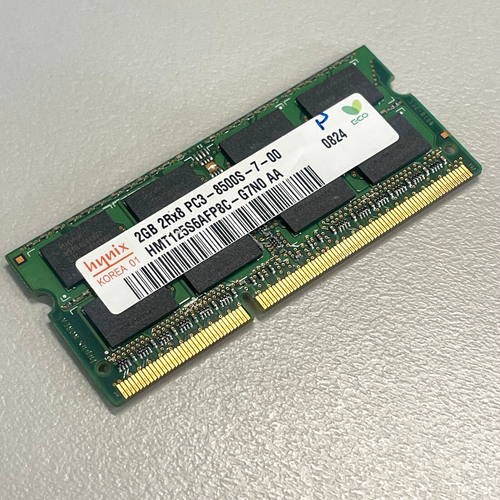 Hynix 2GB DDR3 RAM PC3-8500 1066MHz non-ECC Unbuffered SODIMM HMT125S6AFP8C-G7N0 - Picture 4 of 12
