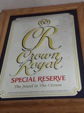CROWN ROYAL SPECIAL RESERVE MIRROR RARE BAR SIGN 