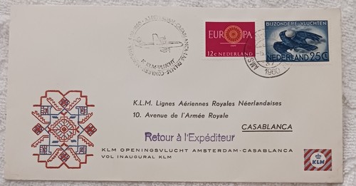 1960 - KLM - AMSTERDAM TO CASA BLANCA - FFC