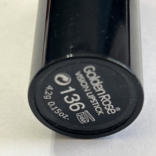 GR GOLDEN ROSE vision Lipstick Matte Velvet Lipstick 136 new (Orange Red color) - Picture 2 of 9