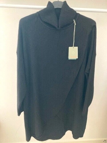 NEW SUGAR BABE OVERSIZED WRAP POLO ROLL NECK JUMPER SWEATER TOP FITS UK 12 - 16 - Picture 6 of 10