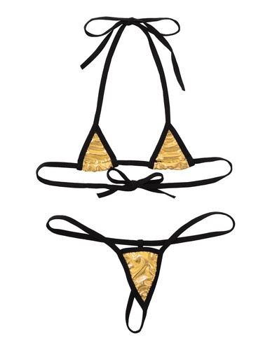 UK Sexy Women Micro Mini Thong Bikini Set Swimwear G-string Underwear Swimsuit - Picture 47 of 156