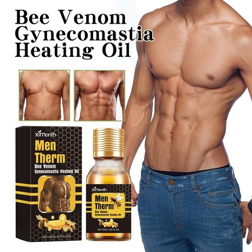 Mentherm Bee Gynecomastia Heating Oil,Men Therm Bee For Chest 1XBest N6D8