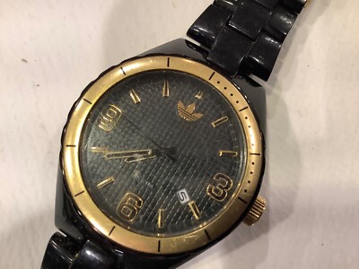 ADH2508 ADH 2508 Black & Gold Trim Adidas Watch | eBay