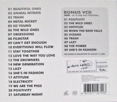 SUEDE Singles (Exclusive Asian Limited Edition) CD+VCD 2003 Sony
