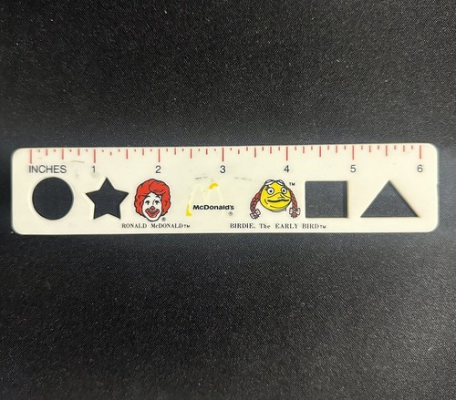 1984 McDonald’s 6” ruler Hamburglar, Birdie, Captain Crook & Ronald McDonald - Picture 2 of 2