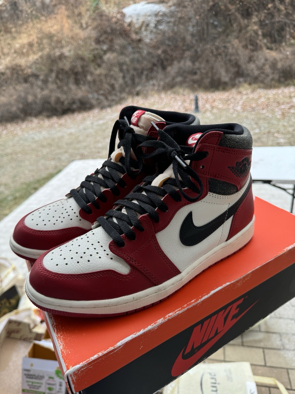 100% Authentic Air Jordan 1 High Lost And Found Size … - Gem
