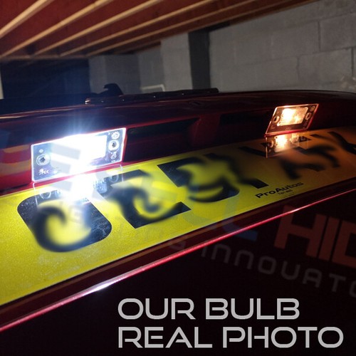 2x Audi A2 A3 A4 A6 A8 TT LED Xenon White License Number Plate Light