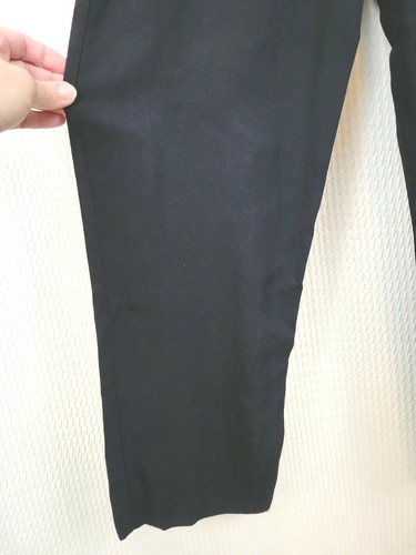 Vintage Black Pleated Pants with Elastic & Zip Back Size 8 - Picture 4 of 11