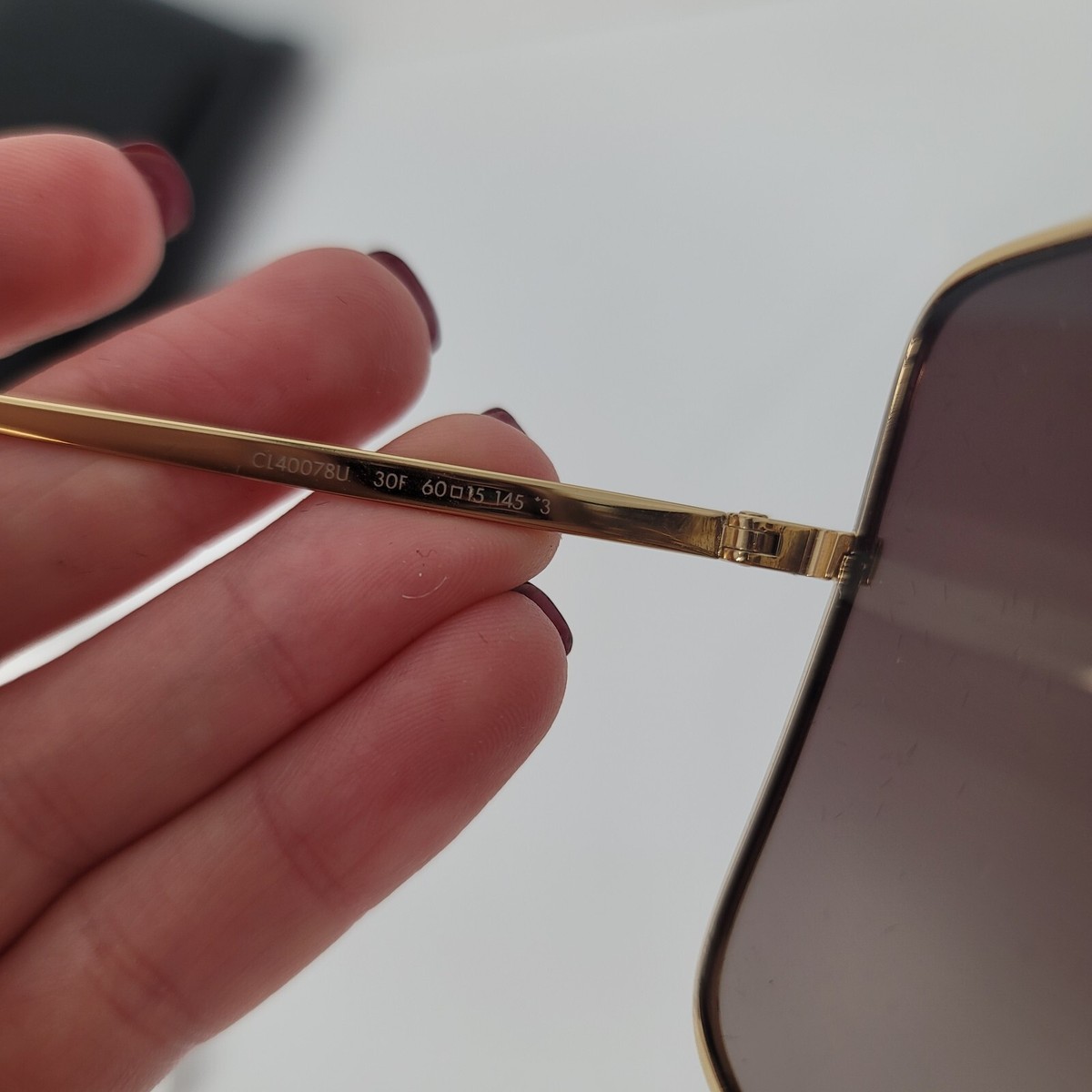 CELINE SQUARE METAL SUNGLASSES CL40078U Celine CL40078U Gold Prescription Sunglasses main image 2