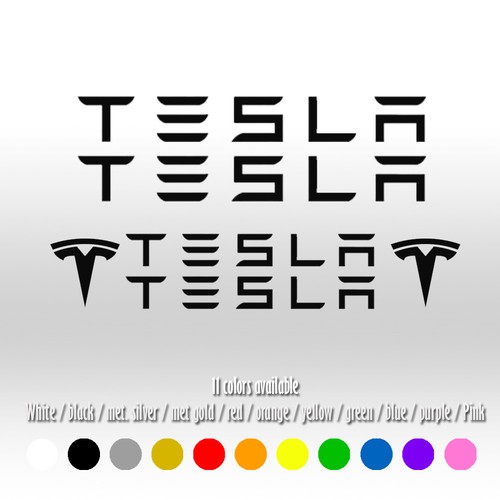Tesla Big Brake Caliper Kit Car Overlay Diecut Window Vinyl Decal sticker - Foto 7 di 16