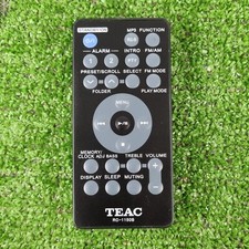 Genuine TEAC Remote Control - Black - Unit Only (RC1150B)
