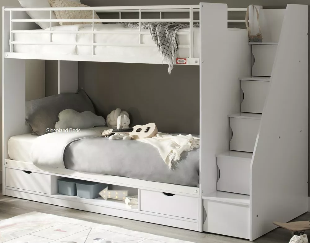 Staircase bunk on sale beds with storage