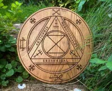 Large SPIRIT TRAP in solid oak (Jason Miller - 'Protection & Reversal Magick')