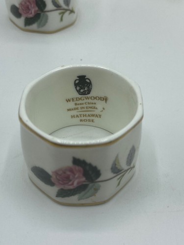 Wedgwood Hathaway Rose Napkin Rings set of 4 (M) - Picture 4 of 4