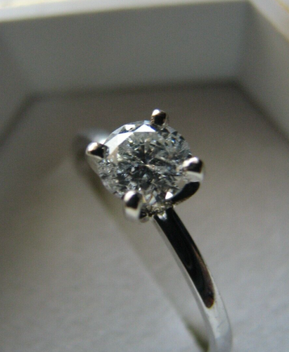 Platinum Diamond GIA CERTIFIED Ring 0.55ct - Picture 4 of 8